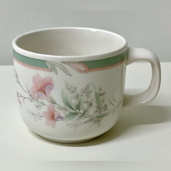 Vintage 1990s Discontinued NORITAKE Misty Isle DEERFIELD Tea Cup Coffee Mug - Picture 3 of 9